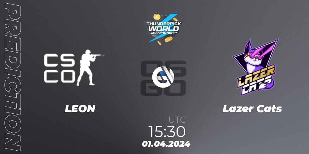 LEON - Lazer Cats: прогноз. 01.04.2024 at 15:30, Counter-Strike (CS2), Thunderpick World Championship 2024 Finals