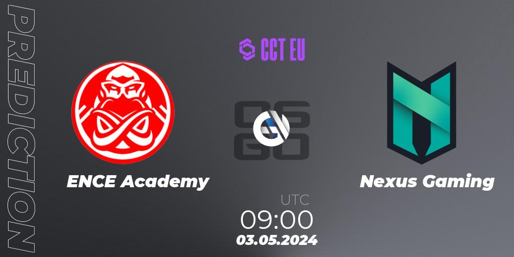 ENCE Academy - Nexus Gaming: прогноз. 03.05.2024 at 09:00, Counter-Strike (CS2), CCT Season 2 Europe Series 2 