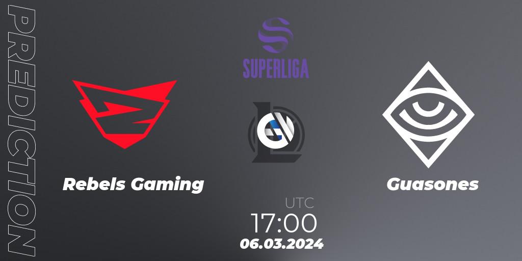 Rebels Gaming - Guasones: прогноз. 06.03.24, LoL, Superliga Spring 2024 - Group Stage