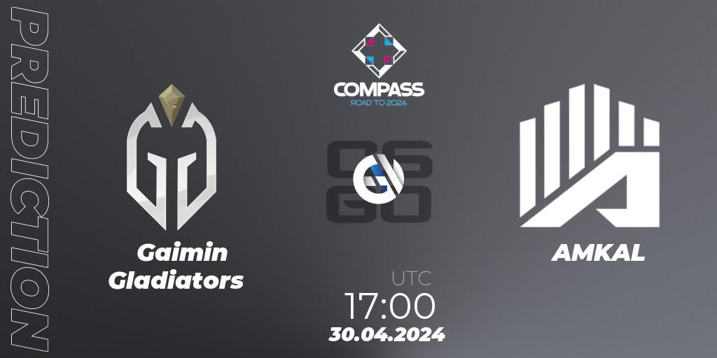 Gaimin Gladiators - AMKAL: прогноз. 30.04.2024 at 17:10, Counter-Strike (CS2), YaLLa Compass Spring 2024