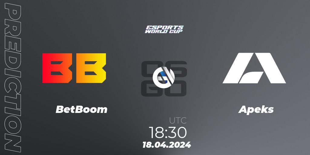 BetBoom - Apeks: прогноз. 18.04.2024 at 18:30, Counter-Strike (CS2), Esports World Cup 2024: European Open Qualifier