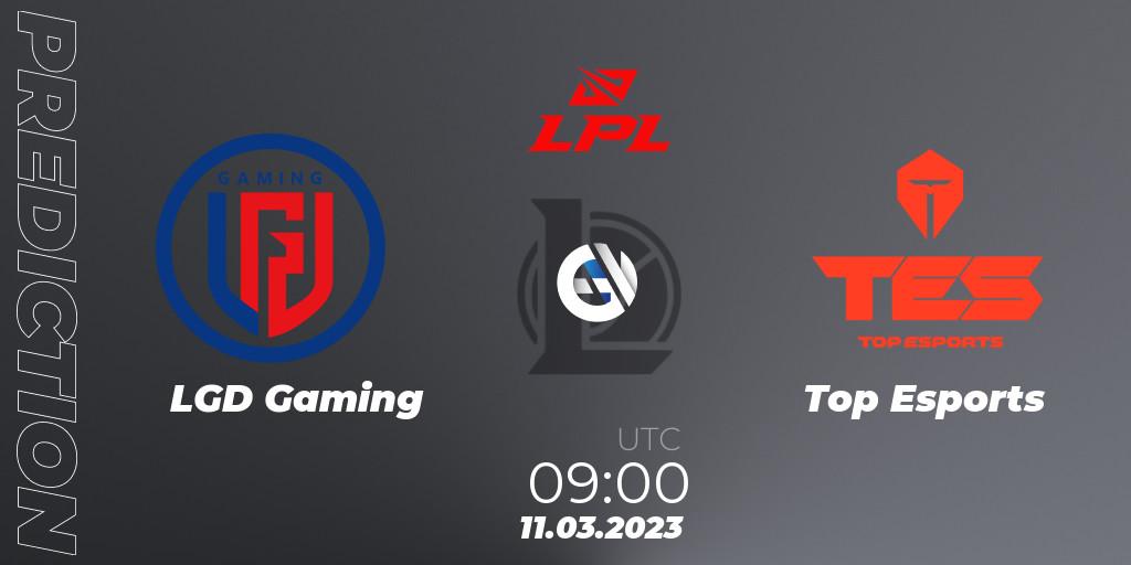 LGD Gaming - Top Esports: прогноз. 11.03.23, LoL, LPL Spring 2023 - Group Stage