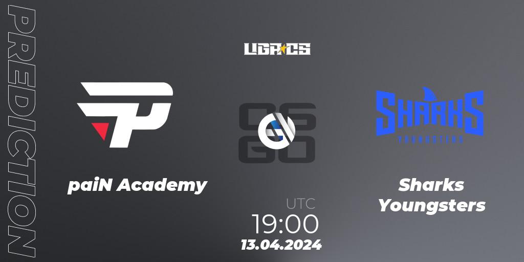 paiN Academy - Sharks Youngsters: прогноз. 13.04.2024 at 19:00, Counter-Strike (CS2), LIGA CS: Summer 2024