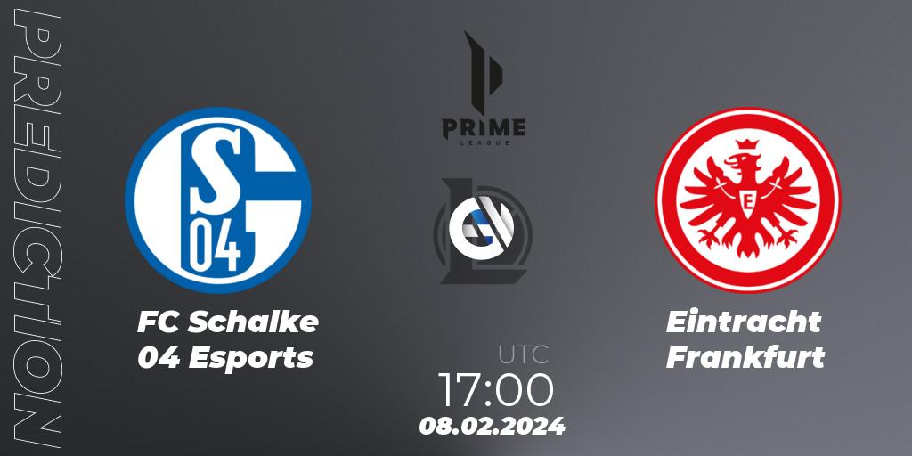 FC Schalke 04 Esports - Eintracht Frankfurt: прогноз. 08.02.24, LoL, Prime League Spring 2024 - Group Stage