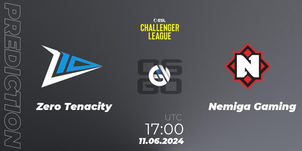 Zero Tenacity - Nemiga Gaming: прогноз. 15.06.2024 at 17:00, Counter-Strike (CS2), ESL Challenger League Season 47 Relegation: Europe