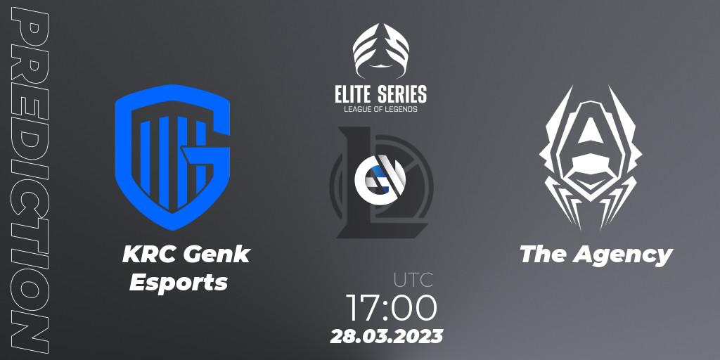 KRC Genk Esports - The Agency: прогноз. 28.03.2023 at 17:00, LoL, Elite Series Spring 2023 - Playoffs