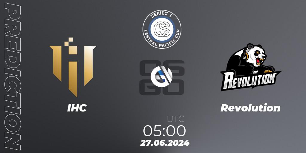 IHC - Revolution: прогноз. 27.06.2024 at 05:00, Counter-Strike (CS2), Central Pacific Cup: Series 1
