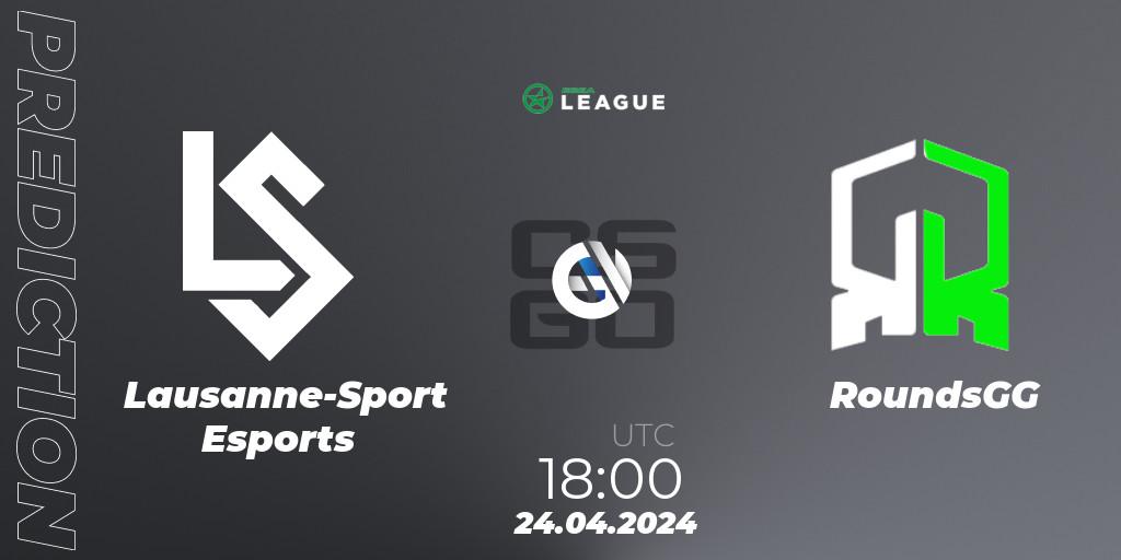 Lausanne-Sport Esports - RoundsGG: прогноз. 24.04.24, CS2 (CS:GO), ESEA Season 49: Advanced Division - Europe