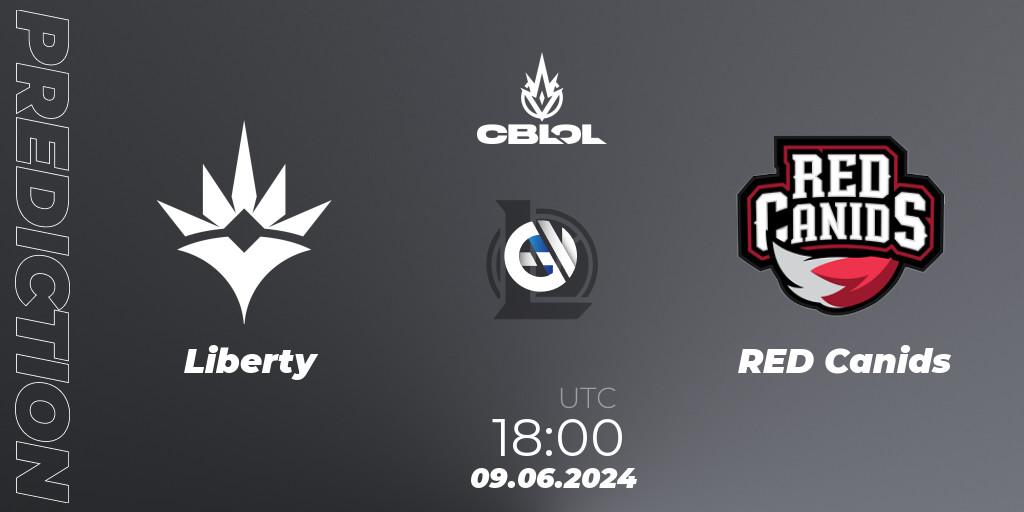 Liberty - RED Canids: прогноз. 09.06.2024 at 18:00, LoL, CBLOL Split 2 2024 - Group Stage