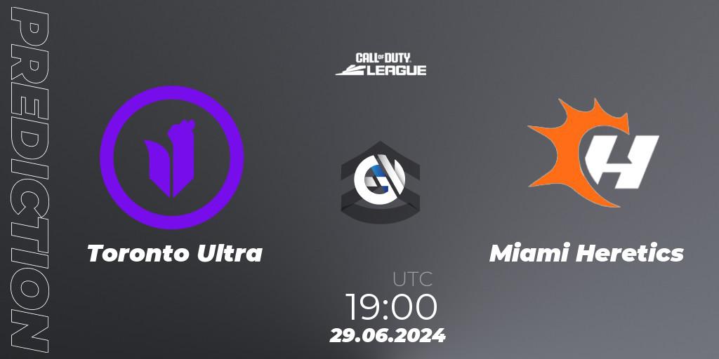 Toronto Ultra - Miami Heretics: прогноз. 29.06.2024 at 19:00, Call of Duty, Call of Duty League 2024: Stage 4 Major