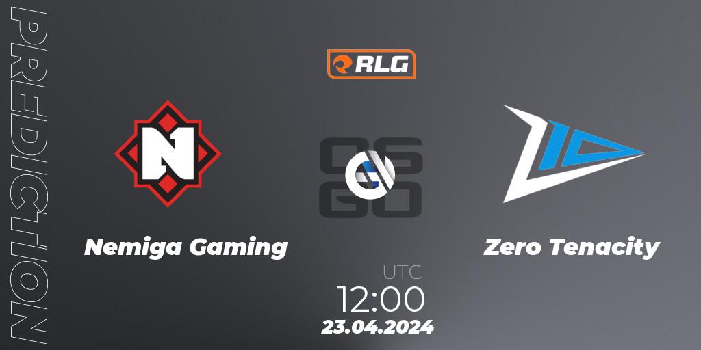 Nemiga Gaming - Zero Tenacity: прогноз. 23.04.24, CS2 (CS:GO), RES European Series #2