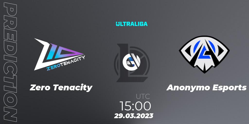 Zero Tenacity - Anonymo Esports: прогноз. 31.03.23, LoL, Ultraliga Season 9 - Playoffs