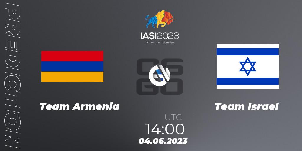 Team Armenia - Israel: прогноз. 04.06.2023 at 14:00, Counter-Strike (CS2), IESF World Esports Championship 2023: Eastern Europe Qualifier