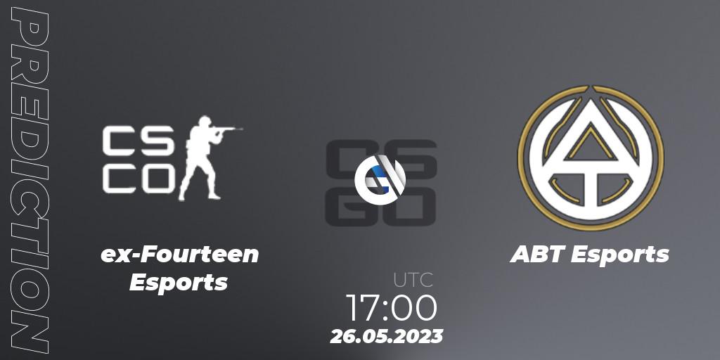 ex-Fourteen Esports - ABT Esports: прогноз. 26.05.23, CS2 (CS:GO), Famalicão Extreme Gaming 2023