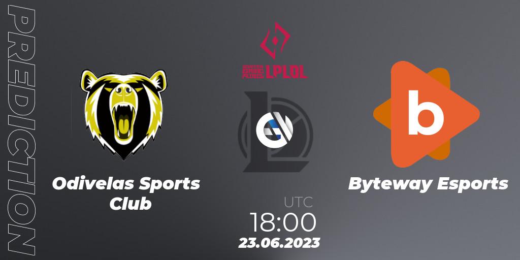 Odivelas Sports Club - Byteway Esports: прогноз. 23.06.2023 at 18:00, LoL, LPLOL Split 2 2023 - Group Stage
