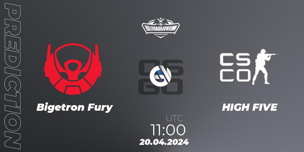 Bigetron Fury - HIGH FIVE: прогноз. 20.04.2024 at 11:00, Counter-Strike (CS2), Asian Super League Season 3