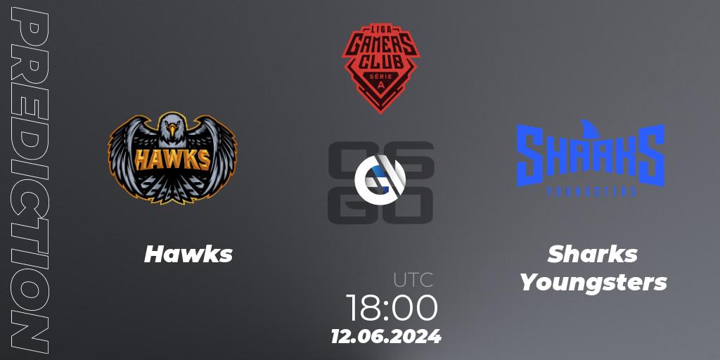 Hawks - Sharks Youngsters: прогноз. 12.06.2024 at 18:00, Counter-Strike (CS2), Gamers Club Liga Série A: June 2024