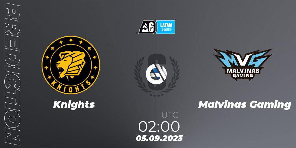 Knights - Malvinas Gaming: прогноз. 05.09.2023 at 02:00, Rainbow Six, LATAM League 2023 - Stage 2