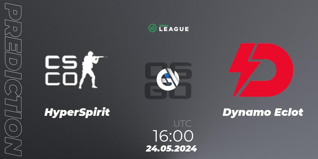 HyperSpirit - Dynamo Eclot: прогноз. 24.05.2024 at 16:00, Counter-Strike (CS2), ESEA Season 49: Advanced Division - Europe