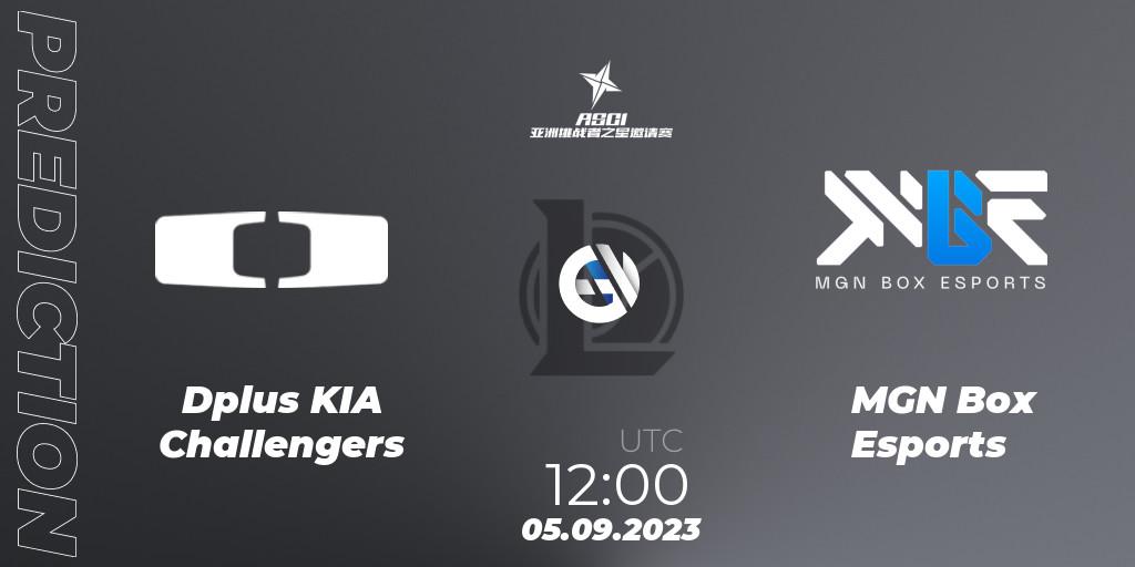 Dplus KIA Challengers - MGN Box Esports: прогноз. 05.09.2023 at 12:00, LoL, Asia Star Challengers Invitational 2023