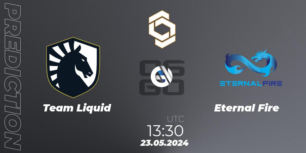 Team Liquid - Eternal Fire: прогноз. 23.05.2024 at 13:30, Counter-Strike (CS2), CCT Global Finals