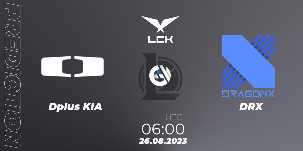 Dplus KIA - DRX: прогноз. 25.08.2023 at 08:00, LoL, LCK Regional Finals 2023