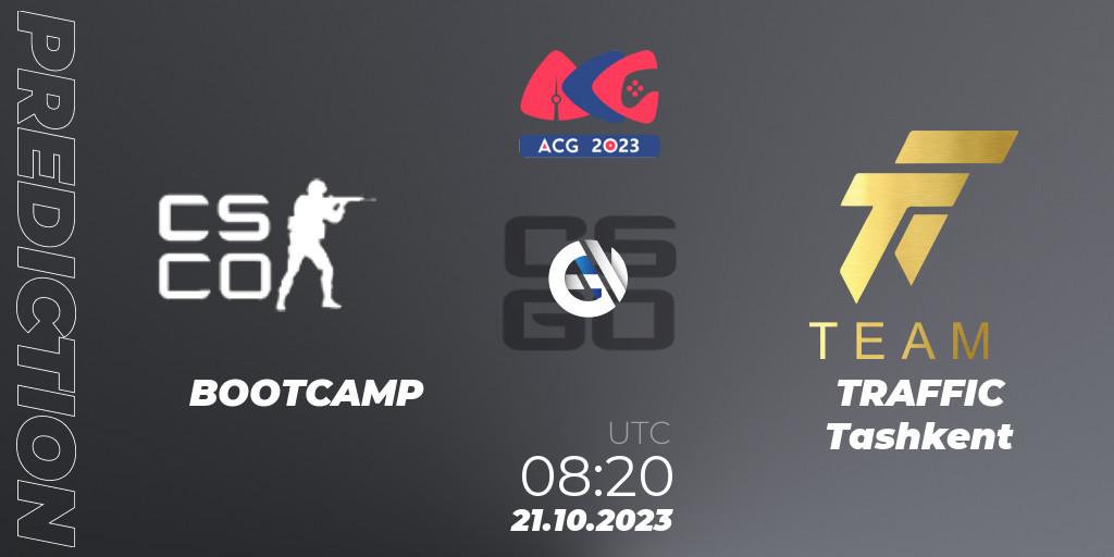 BOOTCAMP - TRAFFIC Tashkent: прогноз. 21.10.2023 at 08:20, Counter-Strike (CS2), Almaty Cyber Games 2023