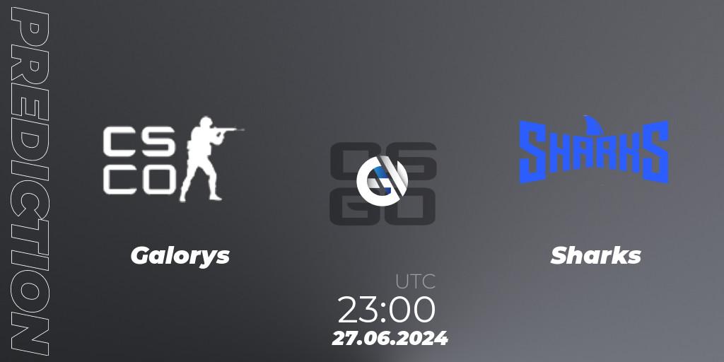 Galorys - Sharks: прогноз. 27.06.2024 at 23:00, Counter-Strike (CS2), Aorus League 2024 Season 1: Brazil