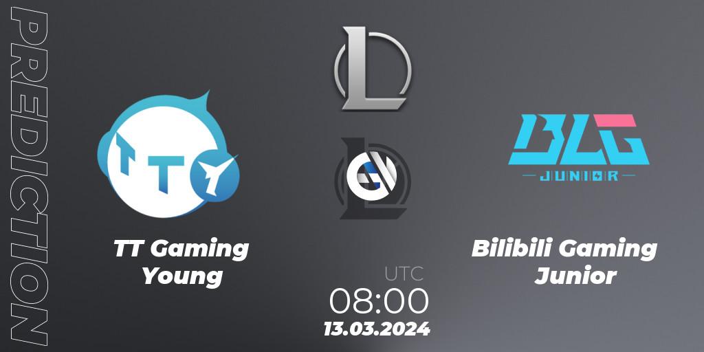 TT Gaming Young - Bilibili Gaming Junior: прогноз. 13.03.2024 at 08:00, LoL, LDL 2024 - Stage 1