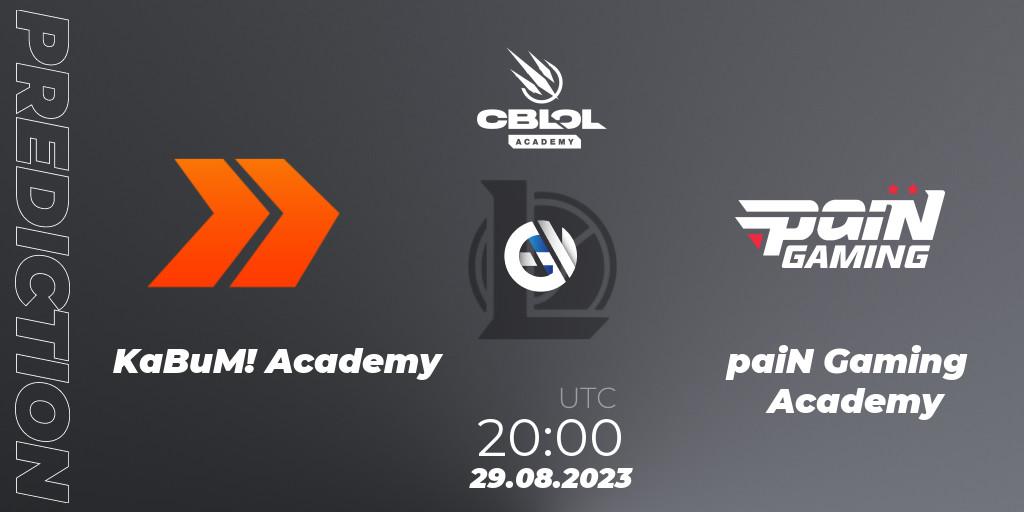 KaBuM! Academy - paiN Gaming Academy: прогноз. 29.08.2023 at 20:00, LoL, CBLOL Academy Split 2 2023 - Playoffs
