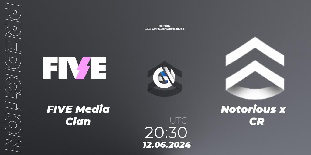 FIVE Media Clan - Notorious x CR: прогноз. 12.06.2024 at 19:30, Call of Duty, Call of Duty Challengers 2024 - Elite 3: EU