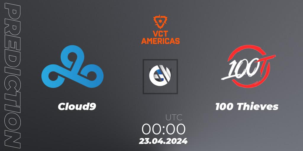 Cloud9 - 100 Thieves: прогноз. 22.04.2024 at 23:00, VALORANT, VALORANT Champions Tour 2024: Americas League - Stage 1 - Group Stage