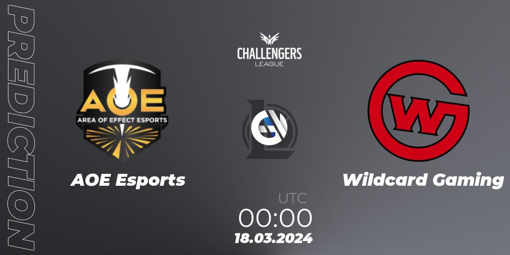 AOE Esports - Wildcard Gaming: прогноз. 18.03.24, LoL, NACL 2024 Spring - Playoffs