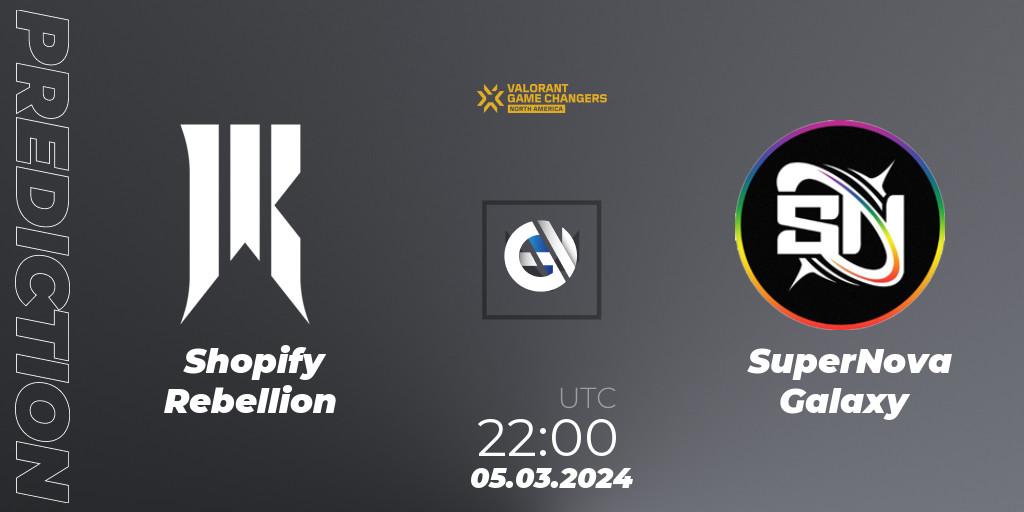 Shopify Rebellion - SuperNova Galaxy: прогноз. 05.03.24, VALORANT, VCT 2024: Game Changers North America Series Series 1
