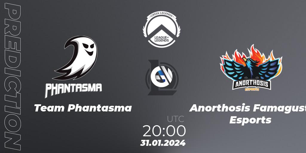 Team Phantasma - Anorthosis Famagusta Esports: прогноз. 31.01.2024 at 20:00, LoL, GLL Spring 2024