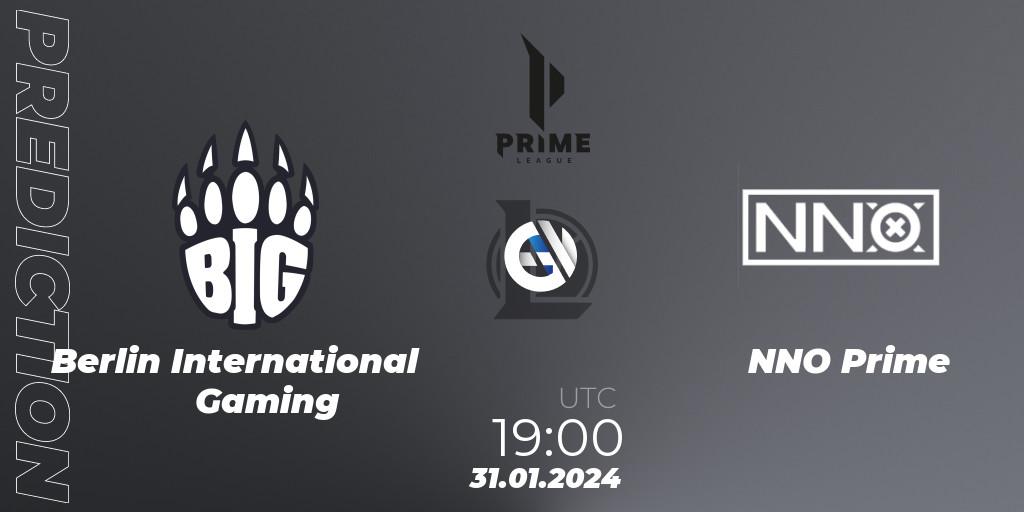 Berlin International Gaming - NNO Prime: прогноз. 31.01.2024 at 19:00, LoL, Prime League Spring 2024 - Group Stage