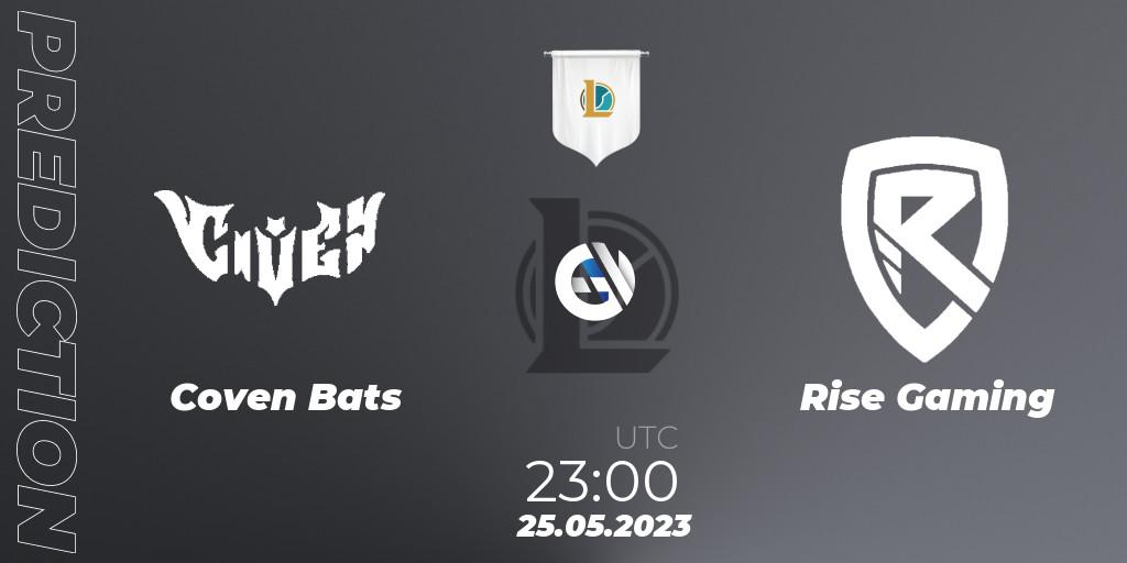 Coven Bats - Rise Gaming: прогноз. 25.05.2023 at 23:00, LoL, Ignis Cup 2023 Playoffs