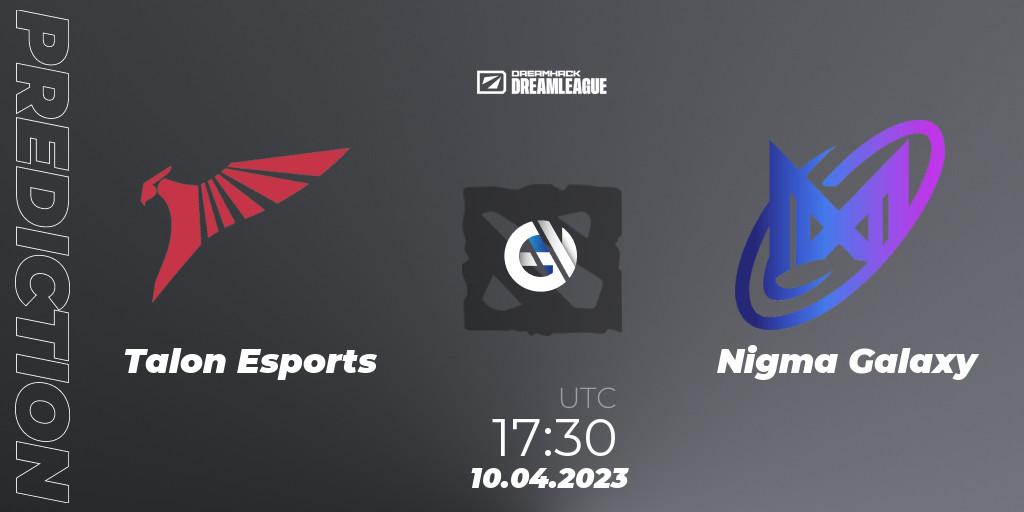 Talon Esports - Nigma Galaxy: прогноз. 10.04.2023 at 17:25, Dota 2, DreamLeague Season 19 - Group Stage 1