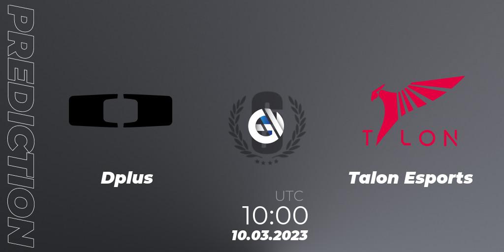 Dplus - Talon Esports: прогноз. 10.03.2023 at 10:00, Rainbow Six, South Korea League 2023 - Stage 1