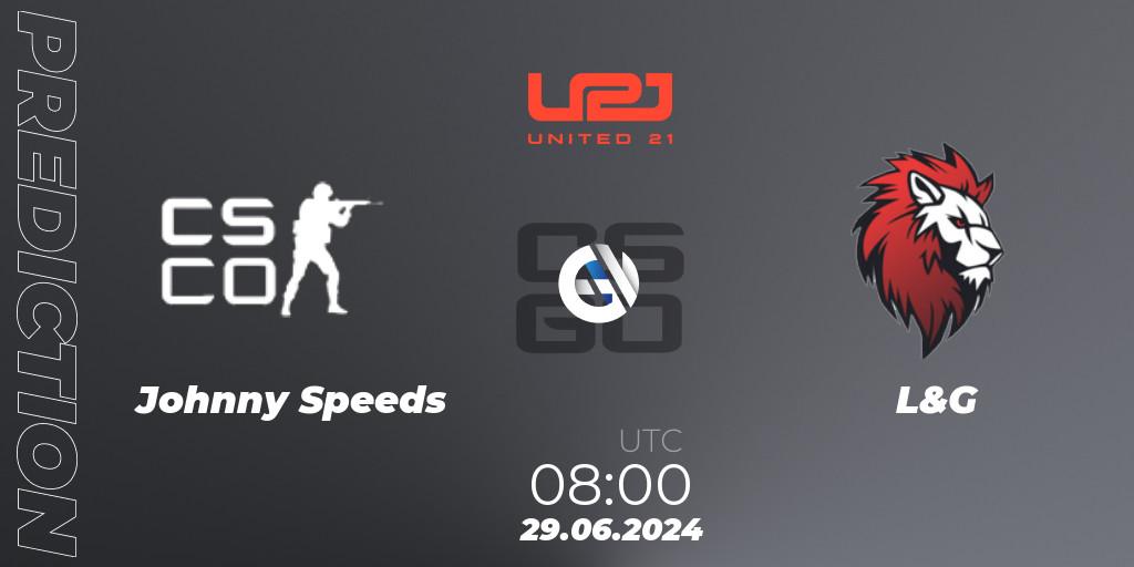 Johnny Speeds - L&G: прогноз. 29.06.2024 at 08:00, Counter-Strike (CS2), United21 Season 17