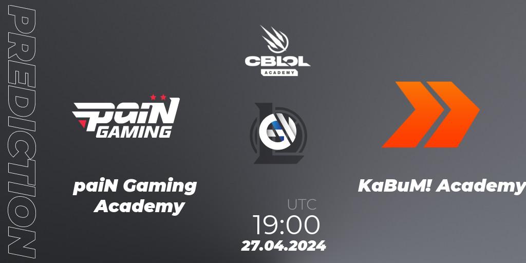 paiN Gaming Academy - KaBuM! Academy: прогноз. 27.04.24, LoL, CBLOL Academy Split 1 2024