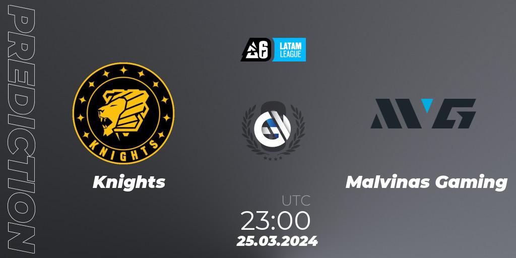 Knights - Malvinas Gaming: прогноз. 25.03.24, Rainbow Six, LATAM League 2024 - Stage 1: LATAM South