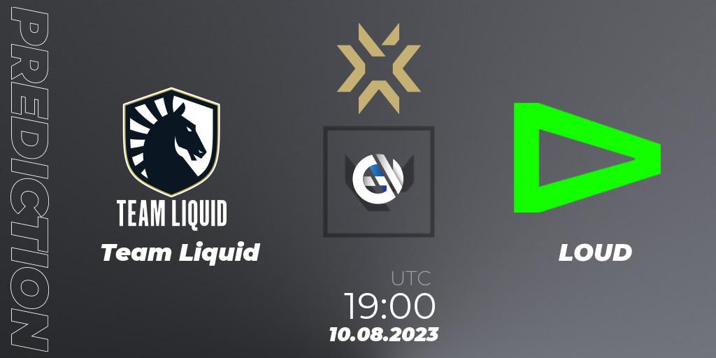 Team Liquid - LOUD: прогноз. 10.08.23, VALORANT, VALORANT Champions 2023