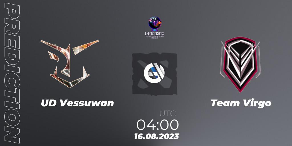 UD Vessuwan - Team Virgo: прогноз. 16.08.2023 at 04:06, Dota 2, LingNeng Trendy Invitational