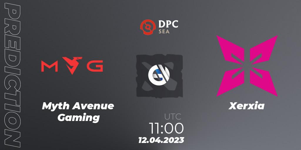 Myth Avenue Gaming - Xerxia: прогноз. 12.04.23, Dota 2, DPC 2023 Tour 2: SEA Division II (Lower)