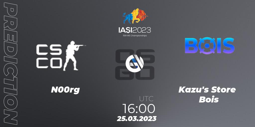 N00rg - Kazu's Store Bois: прогноз. 25.03.23, CS2 (CS:GO), IESF World Esports Championship 2023: Spanish Qualifier