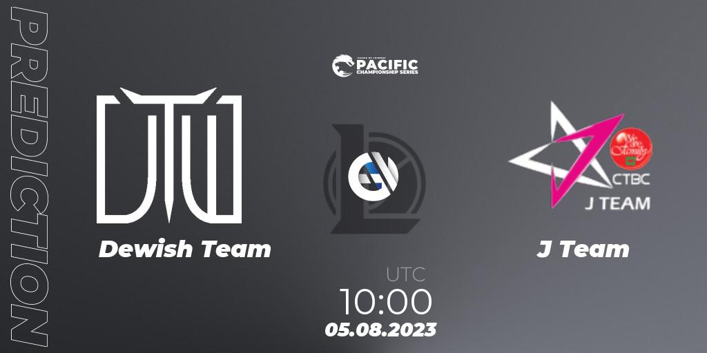 Dewish Team - J Team: прогноз. 06.08.2023 at 10:00, LoL, PACIFIC Championship series Group Stage