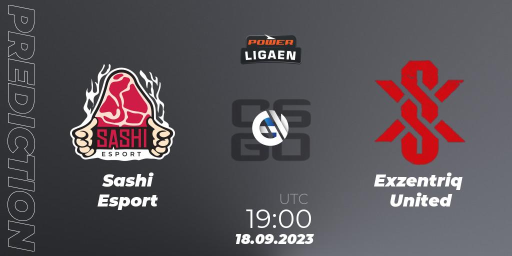  Sashi Esport - Exzentriq United: прогноз. 18.09.2023 at 19:00, Counter-Strike (CS2), POWER Ligaen Season 24 Finals