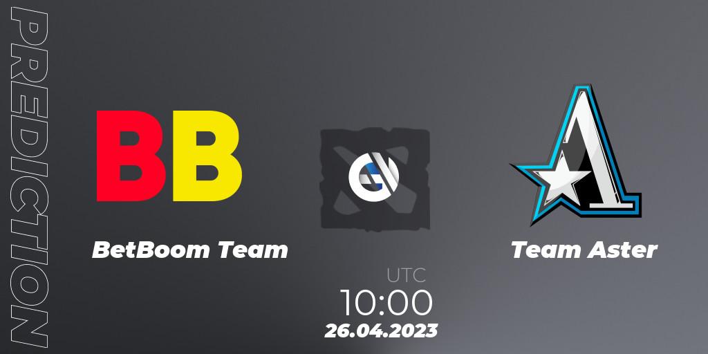 BetBoom Team - Team Aster: прогноз. 26.04.2023 at 10:00, Dota 2, The Berlin Major 2023 ESL - Group Stage