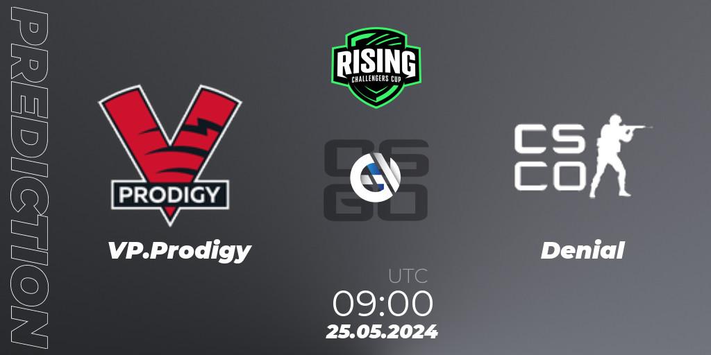 VP.Prodigy - Denial: прогноз. 26.05.2024 at 18:00, Counter-Strike (CS2), Rising Challengers Cup #1